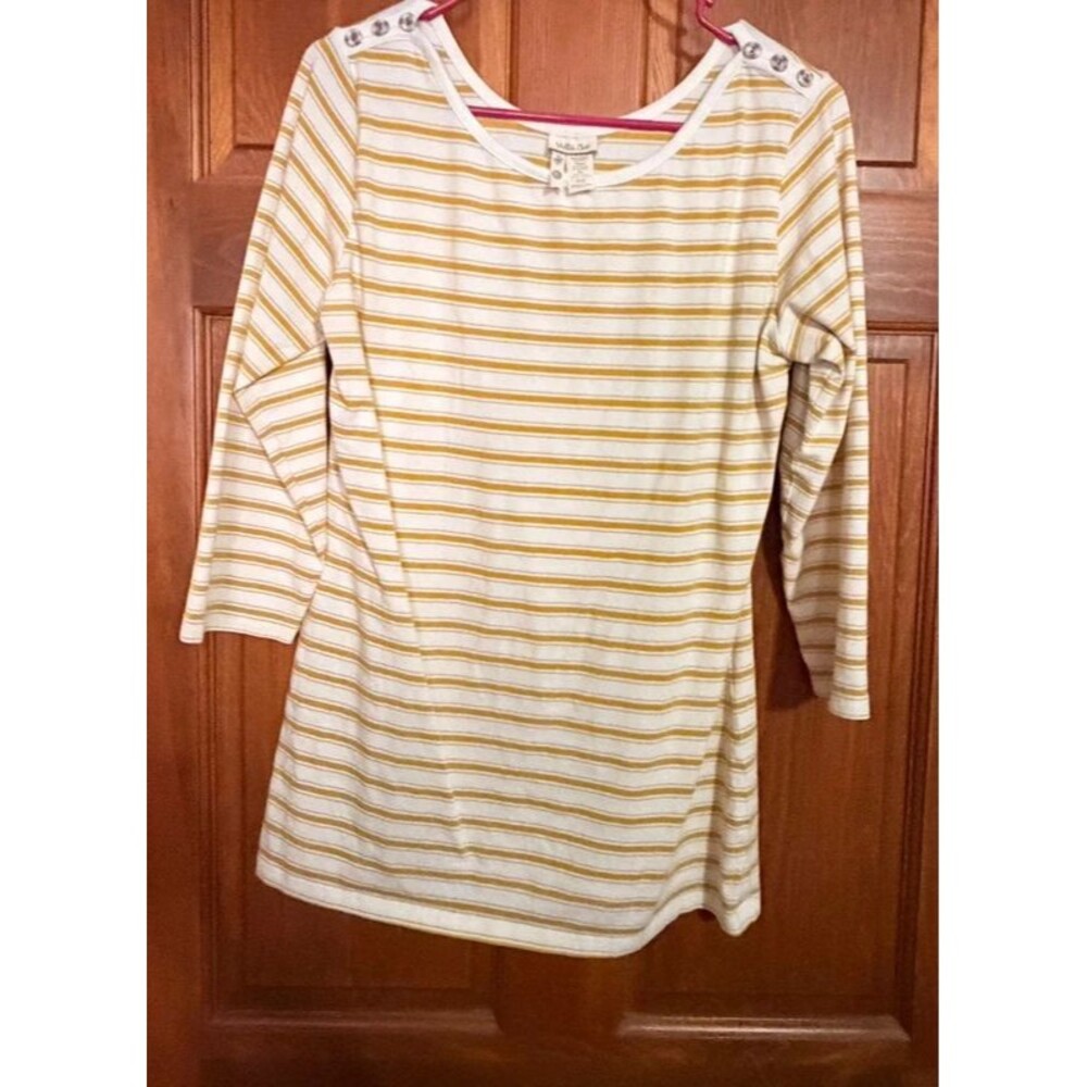 Matilda Jane Sunny Yellow Boat Neck Tee Size XL